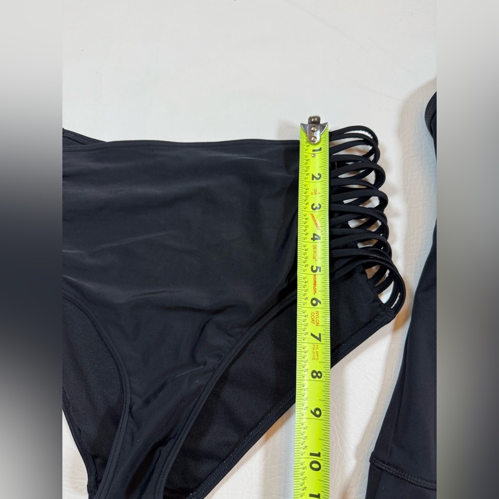 Bikini swim set Lands End Hollister mismatched black blue size 6 medium (bin i) - Picture 5 of 7
